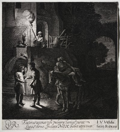 Dobrý Samaritán platící hostinskému od Jan van de Velde II
