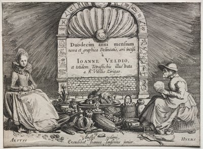 Dvanáct měsíců: Titulní strana od Jan van de Velde II
