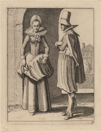 Two Figures in Costume   1254191   cs       czech Successfully Translated  Original: St Luke contemplating his portrait of the Madonna and Child Translat: St Luke contemplating his portrait of the Madonna and Child 1282381 cs czech Successfully Translated  od Jan van de Velde II