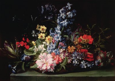 Košík květin od Jan van den Hecke