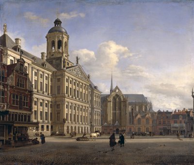 Nová radnice, Amsterdam, 1668 od Jan van der Heyden
