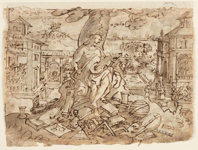 Apollo (dopisy) od Jan van der Straet, called Stradanus