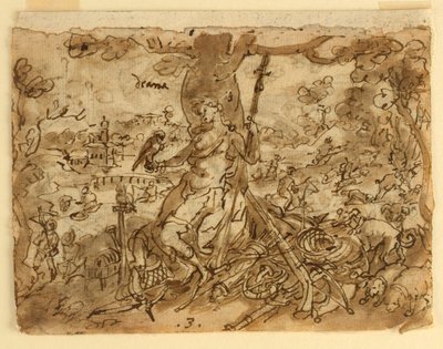 Diana (lov) od Jan van der Straet, called Stradanus