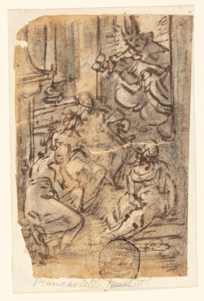 Studie na skladbu od Jan van der Straet, called Stradanus