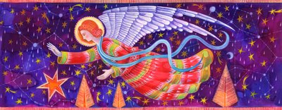 Angel, 1995, (inkoust a kvaš) od Jane Tattersfield