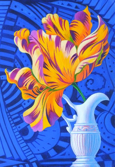 Tulipán, 2014, od Jane Tattersfield