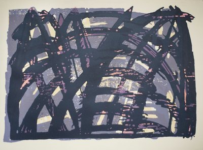 Head On (ii), 2014 (řez motorovou pilou a sítotisk) od Janet McKenzie