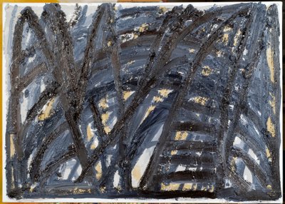 Head On, 2008 (olej a dřevěný popel na plátně) od Janet McKenzie