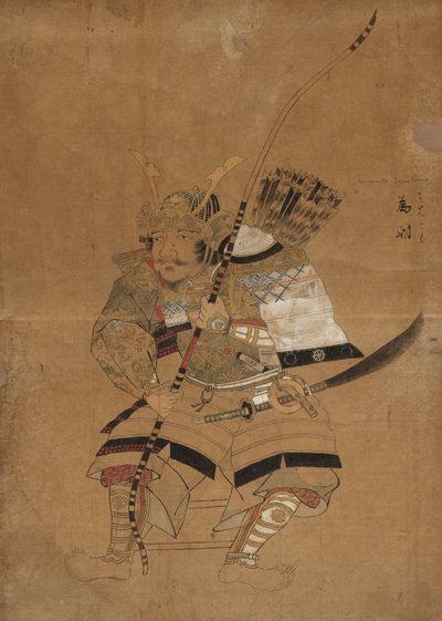 Skica model pro portréty Minamoto Tametomo od Japan, Edo period