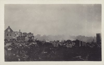 Následky velkého zemětřesení v Kanto, Japonsko, 1923 od Japanese Photographer