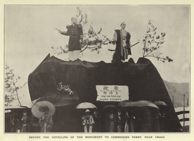 Před odhalením pomníku komodora Perryho poblíž Uragy od Japanese Photographer