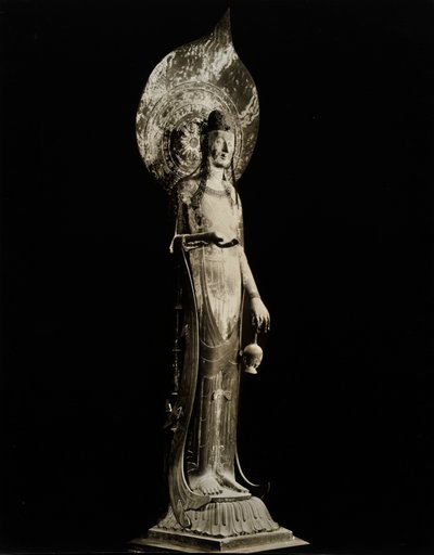 Kudara Kannon, from the 7th century, Asuka Period, Horyuji Temple, Japan, 1950 od Japanese Photographer