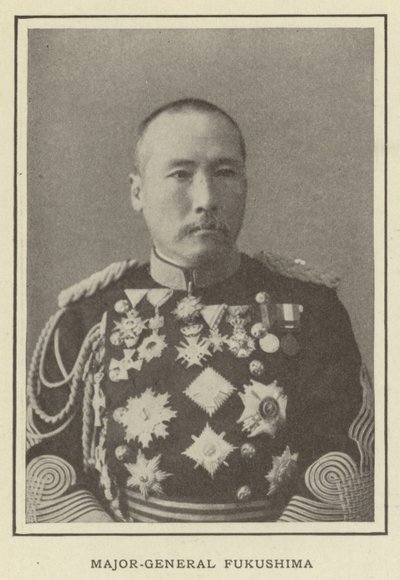 Generálmajor Fukušima od Japanese Photographer