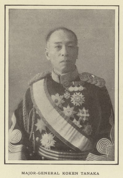 Major-General Koken Tanaka od Japanese Photographer