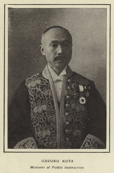 Udzuru Kuta, ministr pro veřejné vyučování od Japanese Photographer