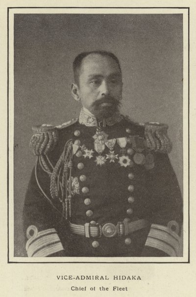 Viceadmirál Hidaka, náčelník flotily od Japanese Photographer