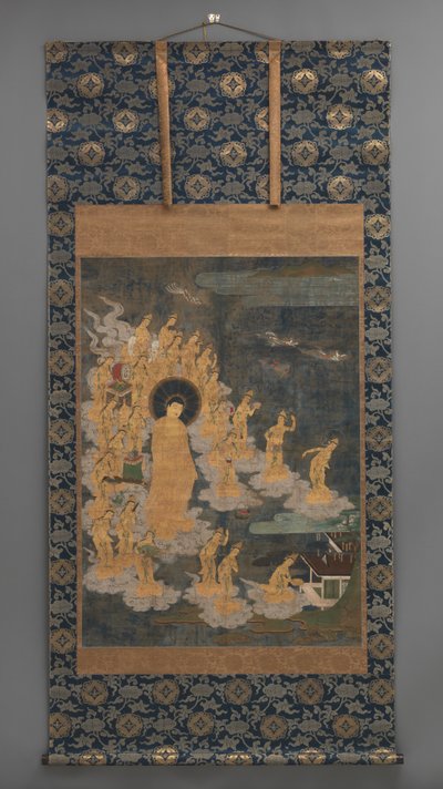 Postava Amida ni Jugo Bodhisattvy Laigo od Japanese School