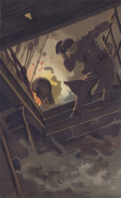 Velitel Hirose hledá praporčíka Sugina (chromolitho) od Japanese School