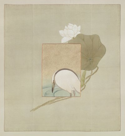 Dárkový obal, období Meidži (1868-1912) (malované hedvábí s vyšívanými nitěmi) od Japanese School