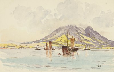 ho-up-shan při pohledu z ta-李恩-wan (kromě RO filmu litho) od Japanese School