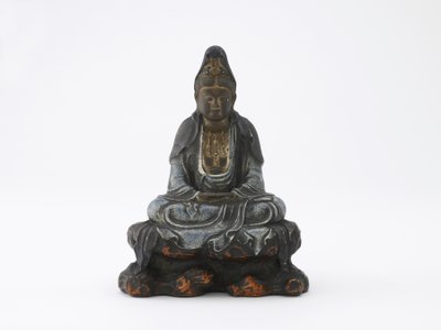Imageo pro opěradlo d Kan-on, Ito, Itofu, Edo Perio d nebo Meiji Ella (Cerami c) od Japanese School