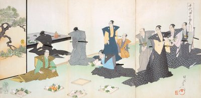 Nabídka jídla, 19. století. od Japanese School