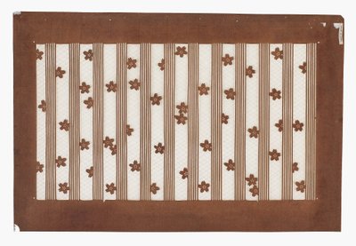 Papírová šablona (katagami), konec 19. století (papír z kůry moruše ošetřený tomelem šťáva a hedvábná nit) od Japanese School