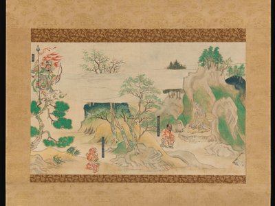 Scéna z The Illustrated Legends of Jin’?ji Temple od Japanese School