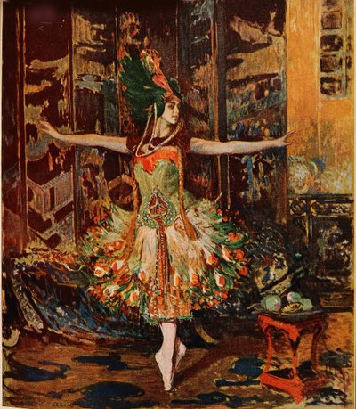 Tamara Karsavina. Obálka časopisu Jugend, 1914 od Jaques Èmile Blanche
