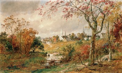 Podzimní krajina, Saugerties, 1886 od Jasper Francis Cropsey