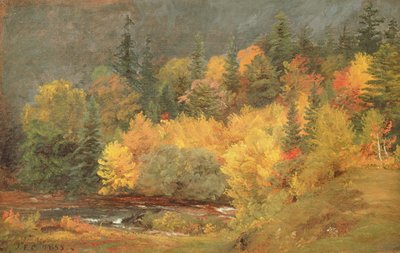 Podzim u potoka, 1855 od Jasper Francis Cropsey