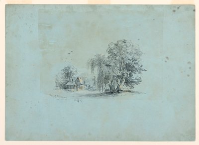 Kresba, Venkovská scéna, 1847 od Jasper Francis Cropsey
