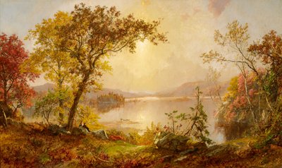 Greenwood Lake, Podzim na Hudsonu od Jasper Francis Cropsey