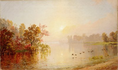 Mlžné odpoledne - podzim, 1873 od Jasper Francis Cropsey