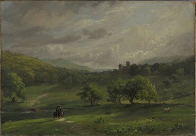 Hrad Lulworth od Jasper Francis Cropsey