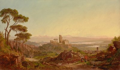 Zřícenina v Narni, Itálie 1875 (olej na plátně) od Jasper Francis Cropsey