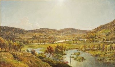 Sidney Plains a soutok řek Susquehanna a Unadilla od Jasper Francis Cropsey