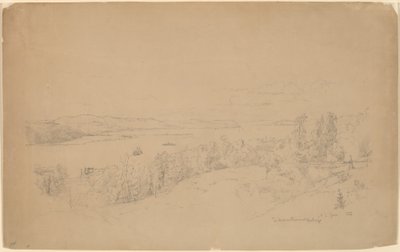 Řeka Hudson v Hastingsu od Jasper Francis Cropsey