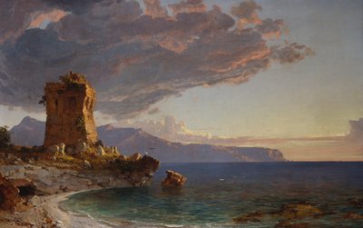 Ostrov Capri, 1893 od Jasper Francis Cropsey