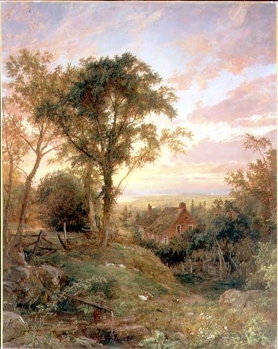 The Old Home, Warwick, New York od Jasper Francis Cropsey