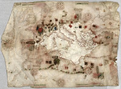 Portolánová mapa od Jaume Olivese (1550) od Jaume Olives