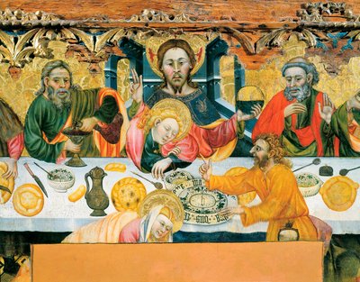 Cena (detail) c.1370-1400 (malba) od Jaume the elder Ferrer