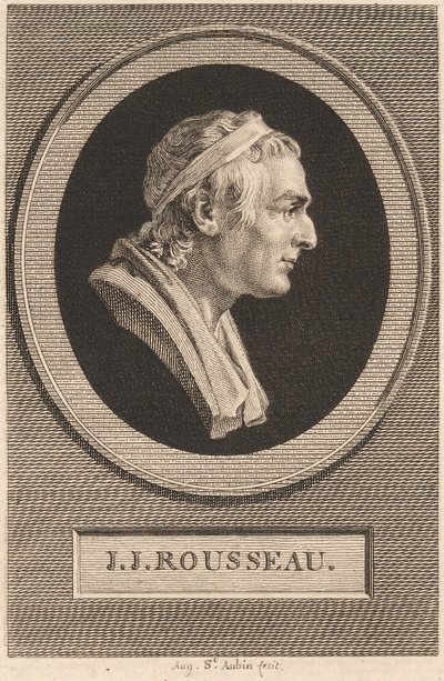 Jean-Jacques Rousseau od Jean-Antoine Houdon
