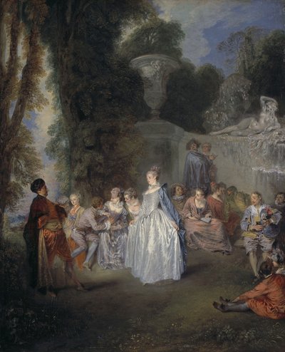 Benátské festivaly od Jean-Antoine Watteau