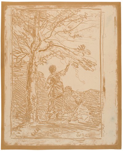 Smrt a dívka od Jean-Baptiste-Camille Corot