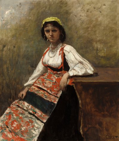 Italka (La Morieri) od Jean-Baptiste-Camille Corot