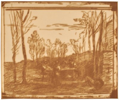 Oběd na mýtině od Jean-Baptiste-Camille Corot