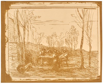Oběd na mýtině od Jean-Baptiste-Camille Corot