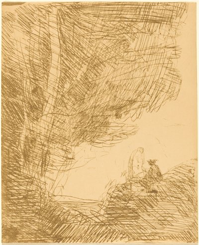 Básník a jeho múza od Jean-Baptiste-Camille Corot