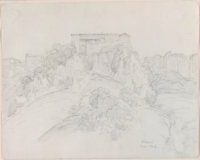 Pohled na Narni od Jean-Baptiste-Camille Corot